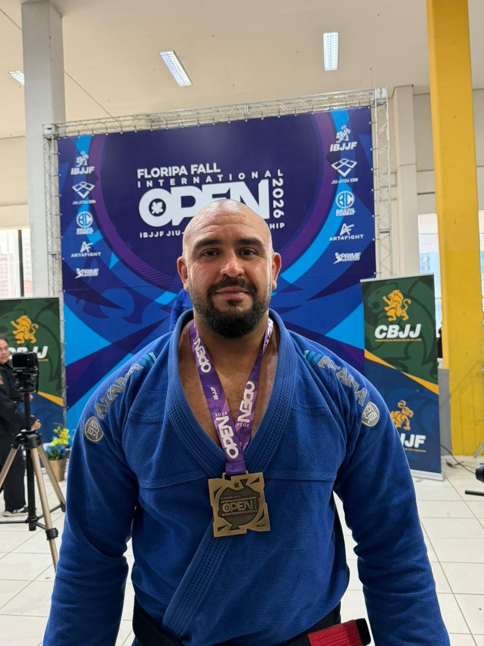 Mestre Gabriel Senabio, professor de Jiu-Jitsu na Hex em Foz do Iguaçu